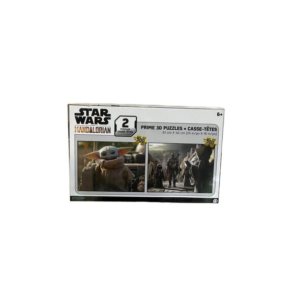 Star Wars Mandalorian Prime 3D Puzzles 2-Pack 500 Pieces Each 24"x18" Disney - Picture 5 of 5